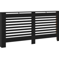 Lämpöpatterin suoja musta 172x19x81cm mdf