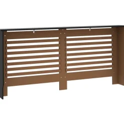 Lämpöpatterin suoja musta 172x19x81cm mdf