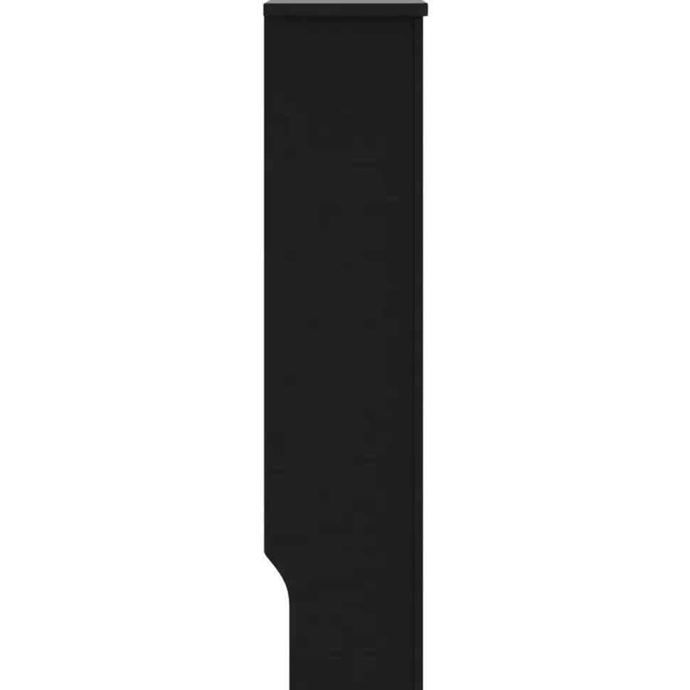 Lämpöpatterin suoja musta 172x19x81 cm mdf