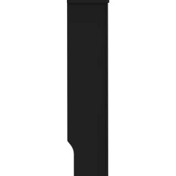 Lämpöpatterin suoja musta 152x19x81 cm mdf