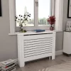 Lämpöpatterin suojat 2 kpl valkoinen 112x19x81,5 cm mdf