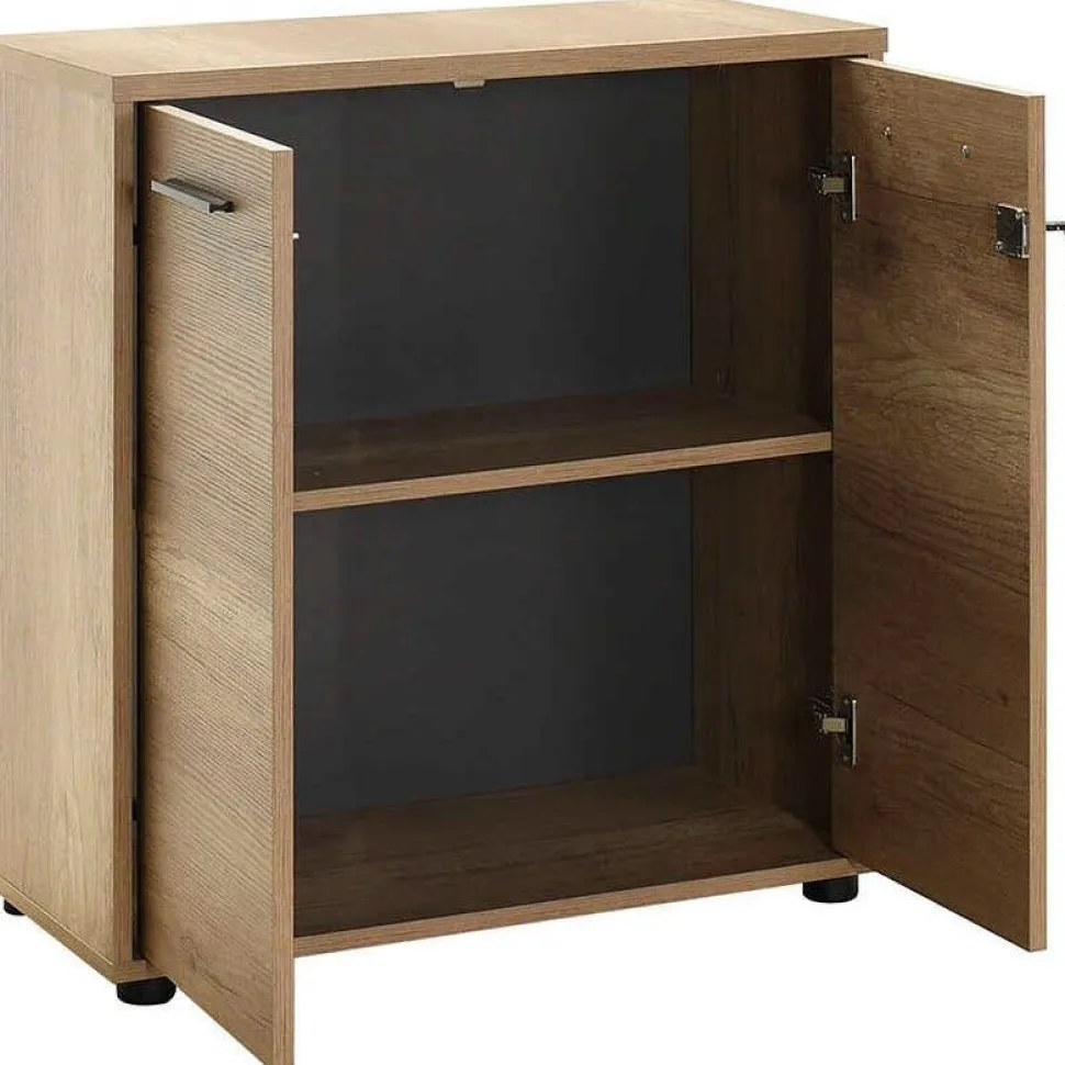 Lukollinen kaappi Linento Furniture NKT-522-TT-1, leveys 45cm, korkeus 63cm, ruskea