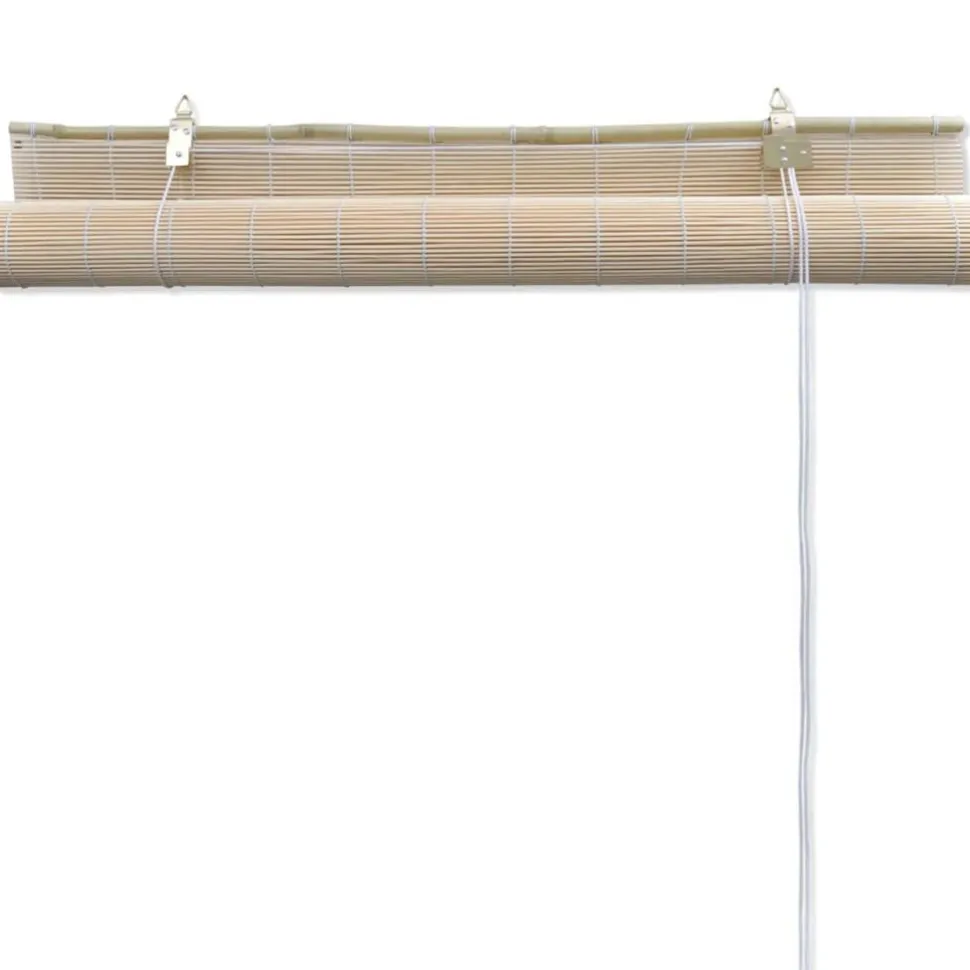 Luonnolliset bambu rullaverhot 2 kpl 120x160 cm