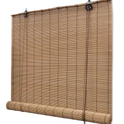 Luonnolliset bambu rullaverhot 80 x 160 cm