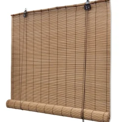 Luonnolliset bambu rullaverhot 80 x 160 cm