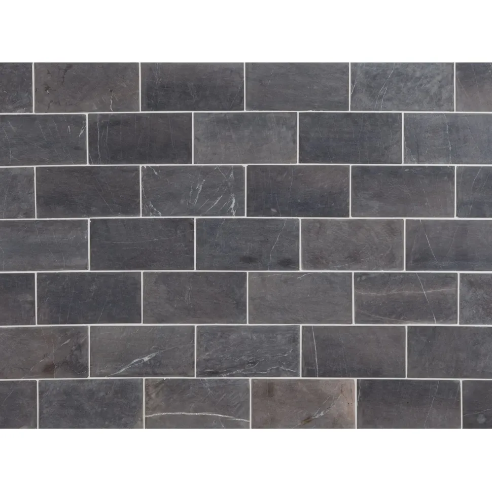 Luonnonkivilaatta Qualitystone Grey Marble Tile, 100x200mm