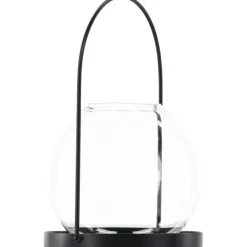 Lyhty Venture Home Flora, ø22cm, musta