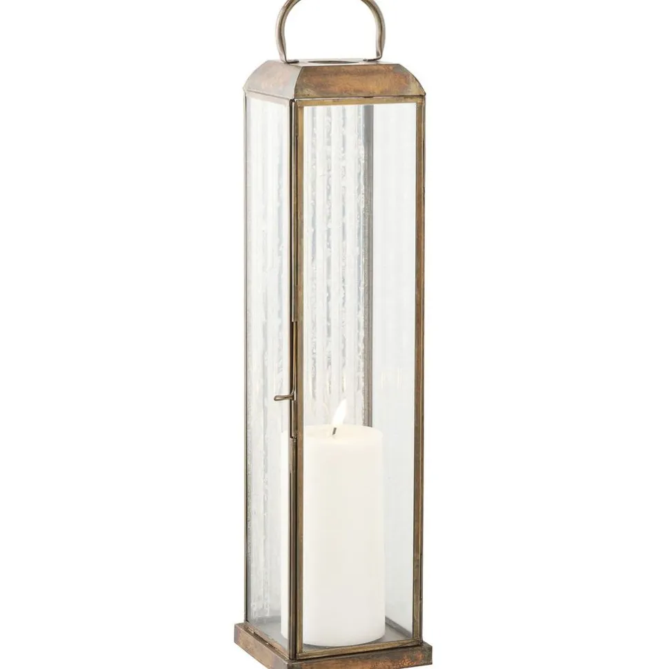 Lyhty House Nordic Herslev, 12x12x49cm, antiikkimessinki