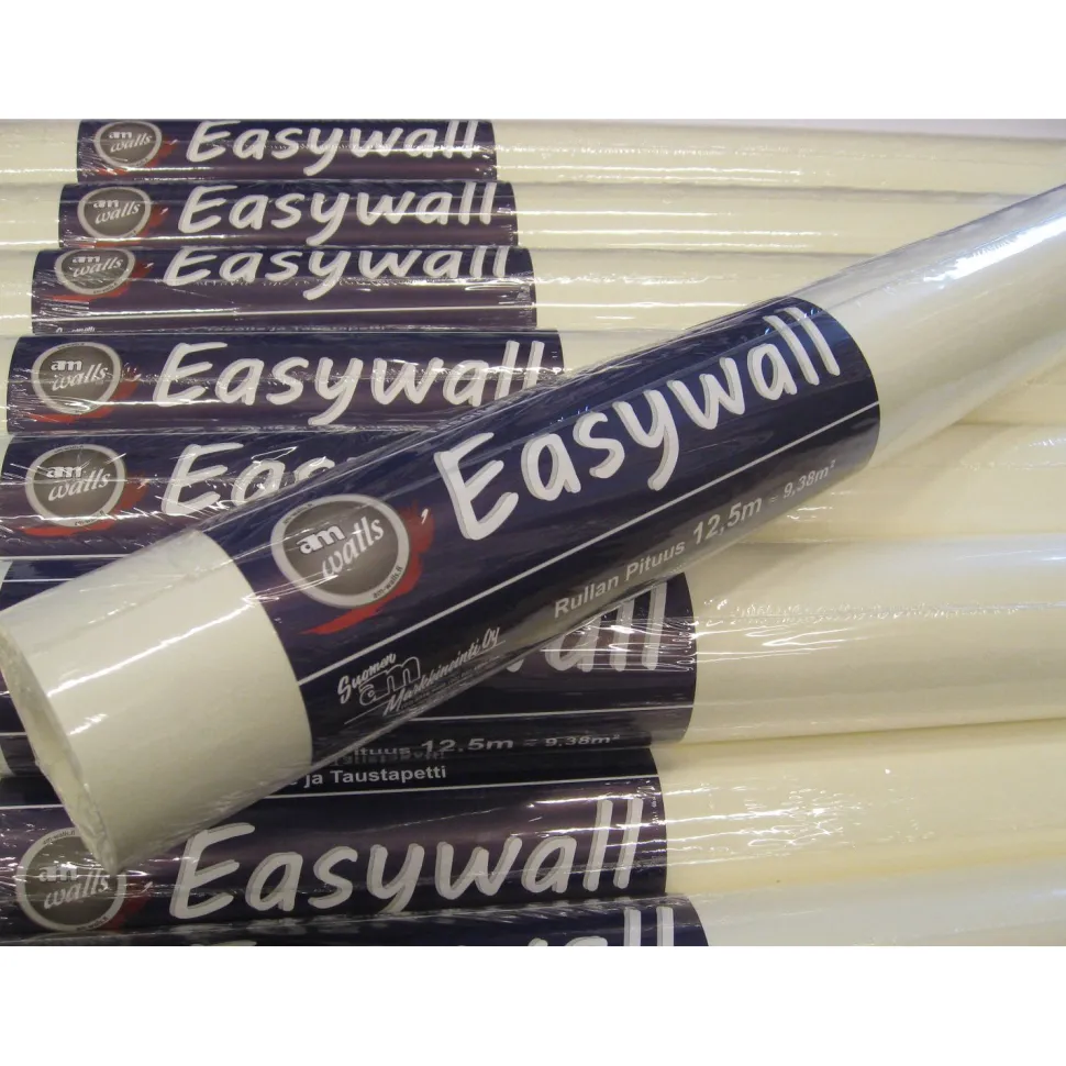 Maalattava tapetti Easywall 3333-125, 0,75x12,5 m, yksivärinen, valkoinen