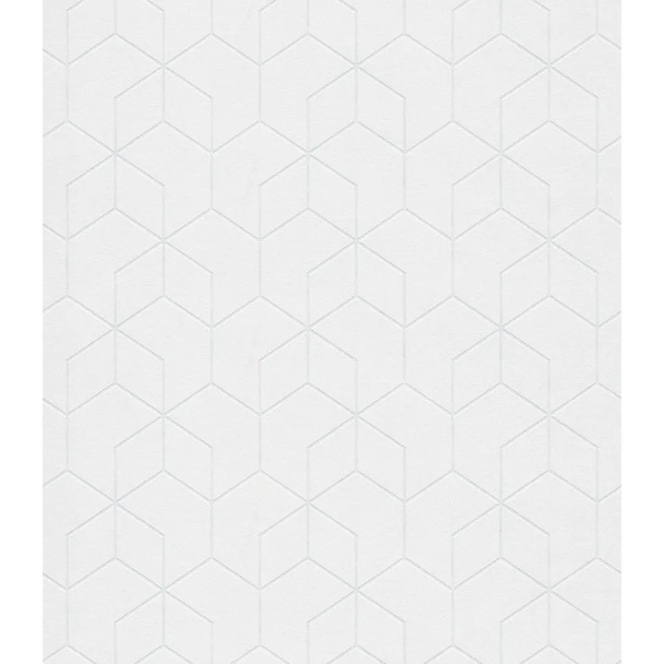 Maalattava tapetti Patent Decor Original 9480, graafinen/geometrinen, moderni, valkoinen