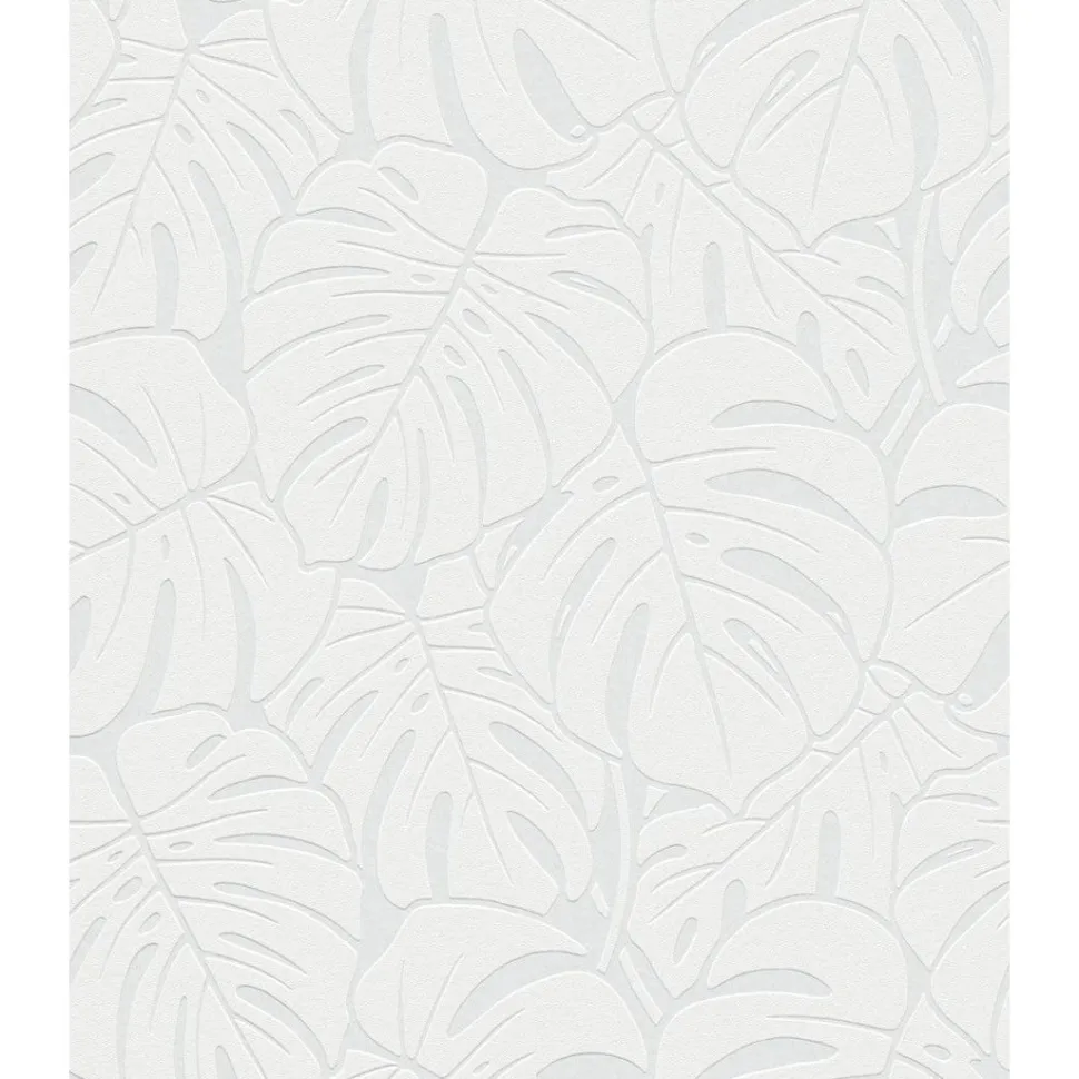 Maalattava tapetti Patent Decor Original 9375, 1,06x25m, peikonlehti, valkoinen