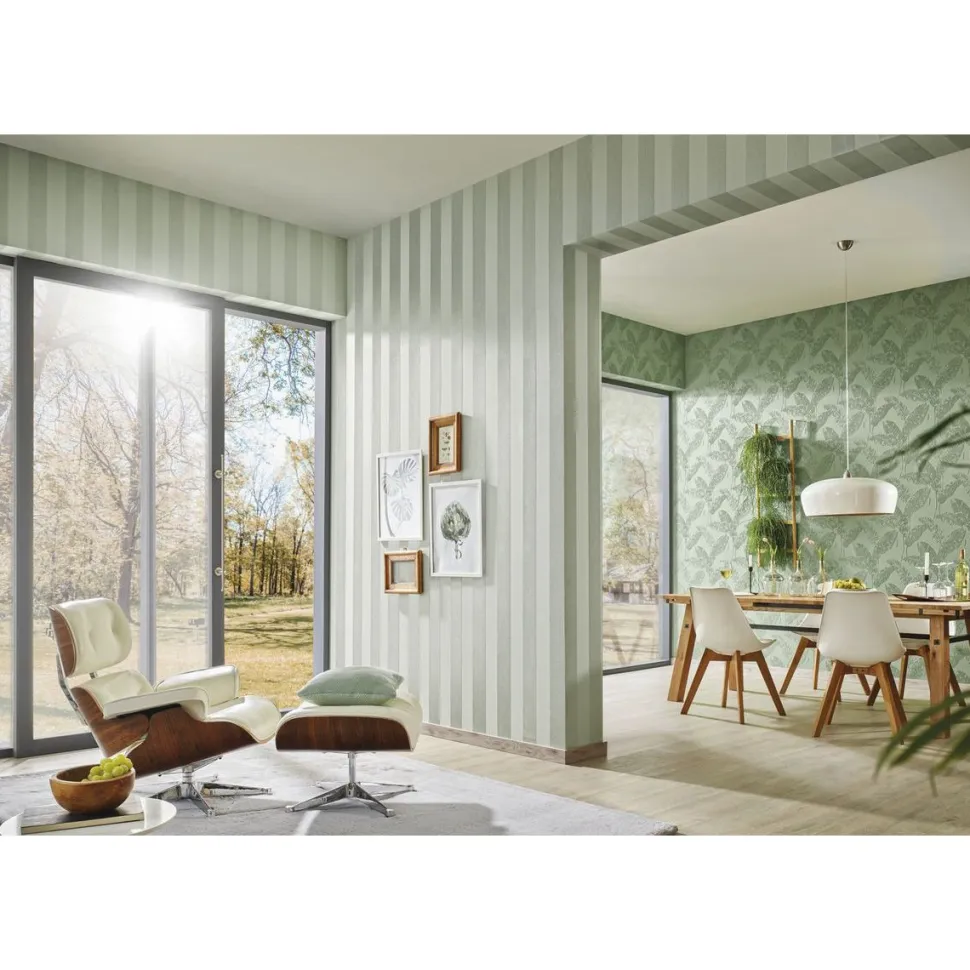 Maalattava tapetti Patent Decor Green 5720, 0,75x10,05m, raita