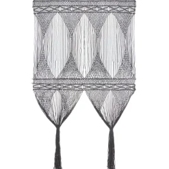 Macrame verho puuvilla antrasiitti 140x240cm