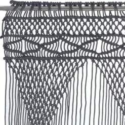 Macrame verho puuvilla antrasiitti 140x240cm