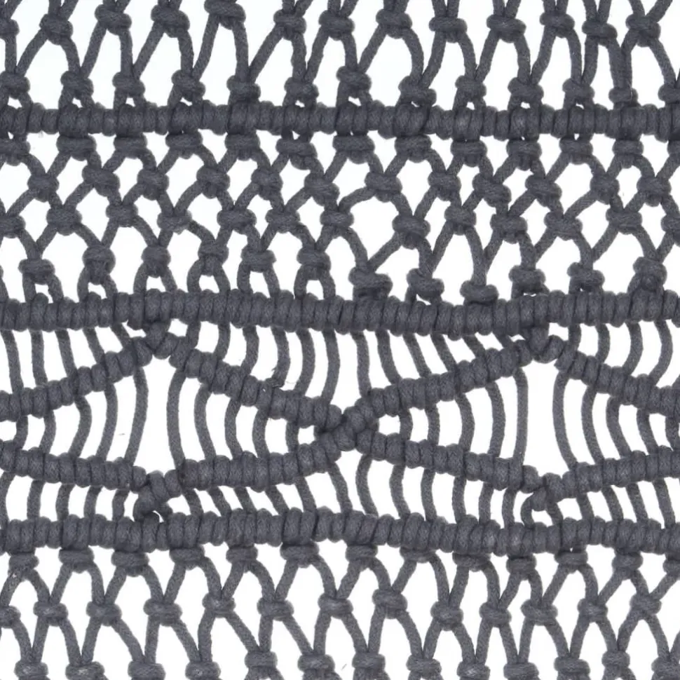 Macrame verho puuvilla antrasiitti 140x240cm