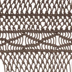 Macrame verho puuvilla harmaanruskea 140x240 cm