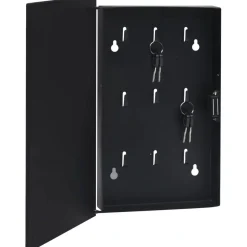 Magneettinen avainkaappi musta 30x20x5,5 cm