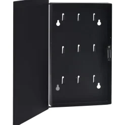 Magneettinen avainkaappi musta 30x20x5,5 cm
