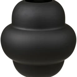 Maljakko House Nordic Vase, ø21x20cm, suupuhallettu lasi, musta