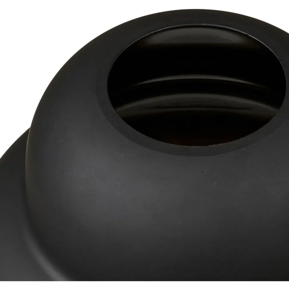 Maljakko House Nordic Vase, ø21x20cm, suupuhallettu lasi, musta