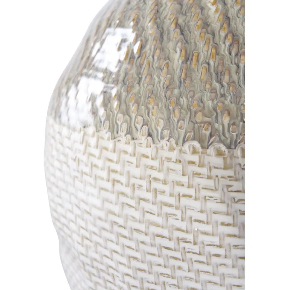 Maljakko House Nordic Vase, ø26x30.5cm, valkoinen/vihreä