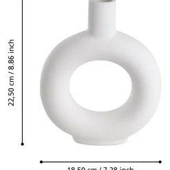 Maljakko Eglo Living Fihety, 22.5cm, valkoinen