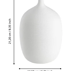 Maljakko Eglo Living Mitane, 21,2cm, valkoinen
