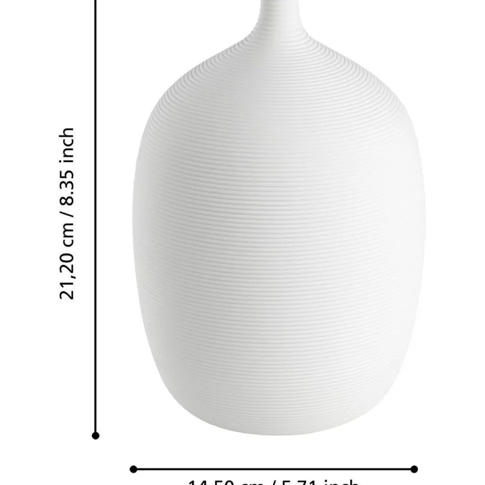 Maljakko Eglo Living Mitane, 21,2cm, valkoinen