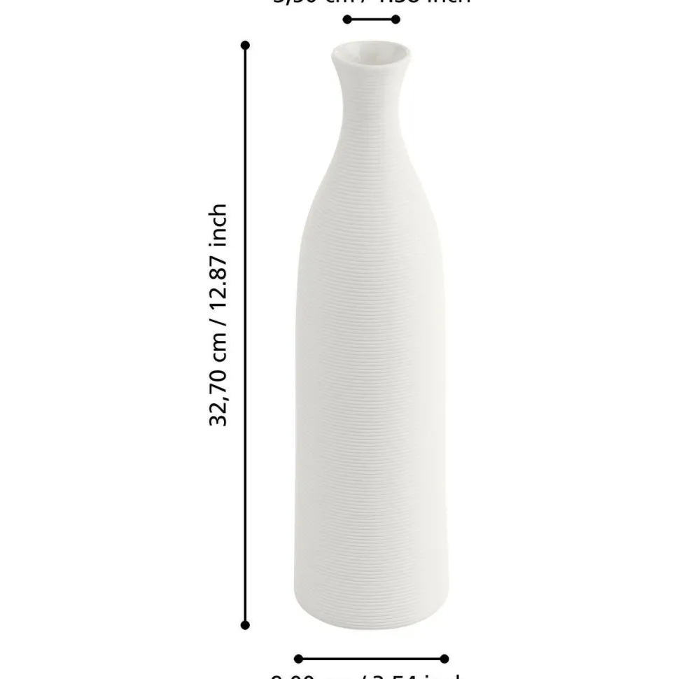 Maljakko Eglo Living Mitane, 32.7cm, valkoinen