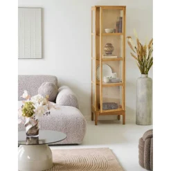 Maljakko House Nordic Hou, ø24x78.5cm, metalli, antiikkibeige
