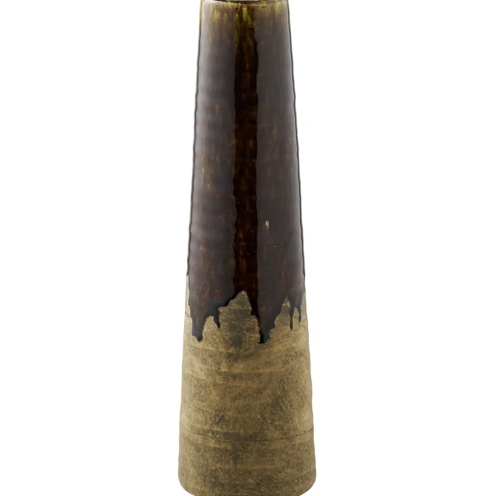 Maljakko House Nordic Vase, ø11x39cm, keraaminen, ruskea