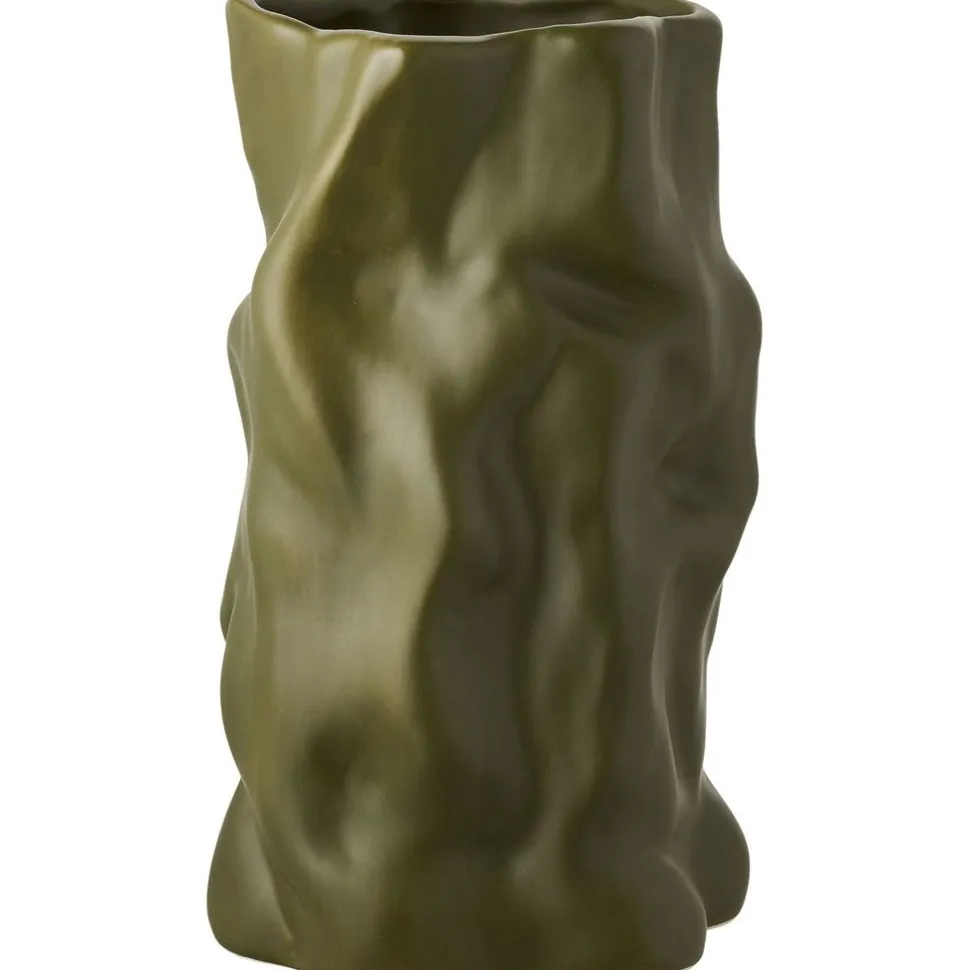 Maljakko House Nordic Vase, ø15x25.5cm, keraaminen, vihreä