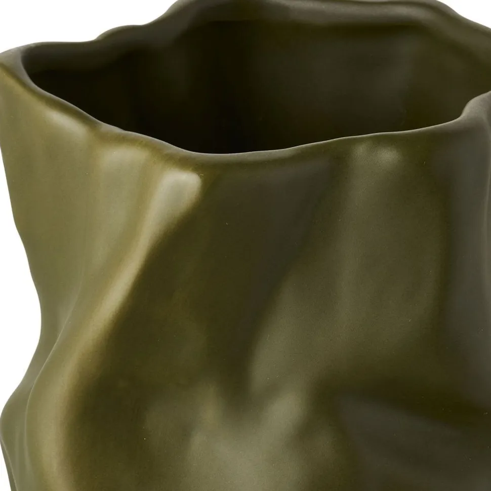 Maljakko House Nordic Vase, ø15x25.5cm, keraaminen, vihreä
