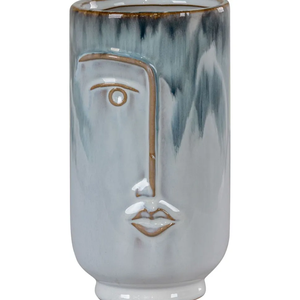 Maljakko House Nordic Vase, ø9x17cm, keramiikka, sininen
