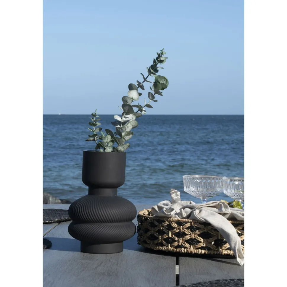 Maljakko House Nordic Vase, ø15x22cm, musta lasi