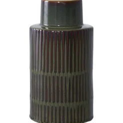 Maljakko House Nordic Vase, ø16x30cm, vihreä/ruskea