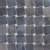 Marmorimosaiikki Qualitystone Diagonal Gray-White, verkolla, 100x100/20x20 mm
