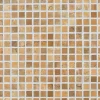 Marmorimosaiikki Qualitystone Square Mustard, verkolla, 20 x 20 mm