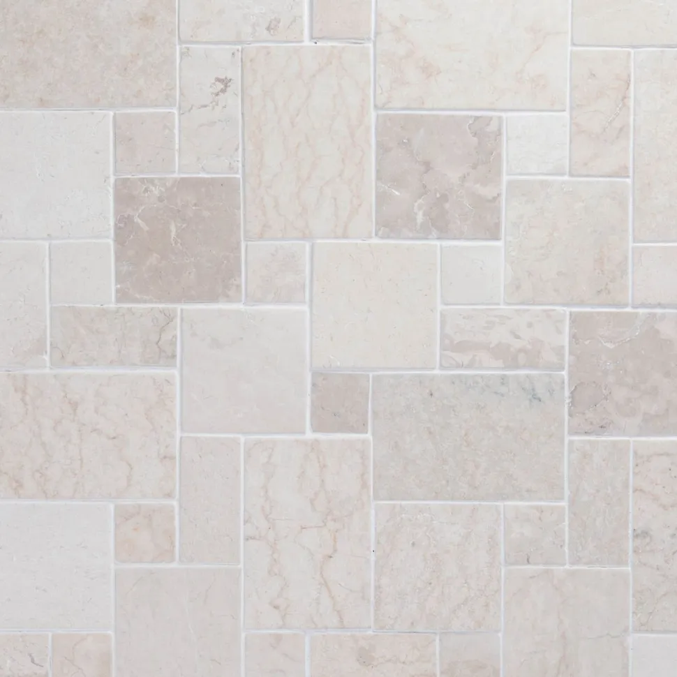 Marmorimosaiikki Qualitystone French Pattern White, verkolla