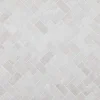 Marmorimosaiikki Qualitystone Herringbone White, 30 x 60 mm