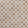 Marmorimosaiikki Qualitystone Square Mustard-White, verkolla, 20 x 20 mm