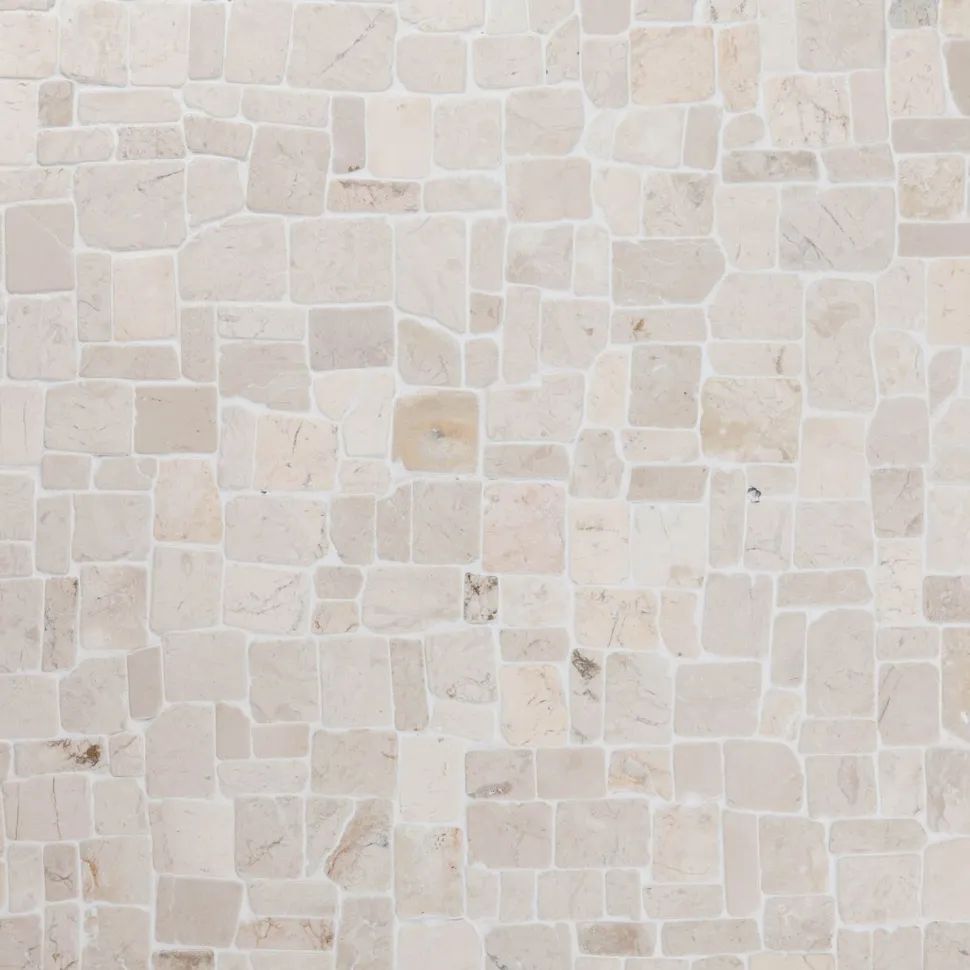 Marmorimosaiikki Qualitystone Roman White, verkolla, vapaa mitta