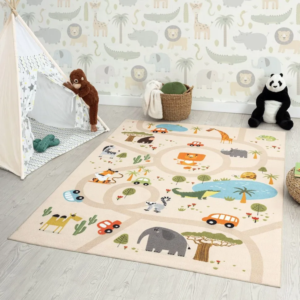 Matto Benina Play Animals, eri kokoja ja värejä