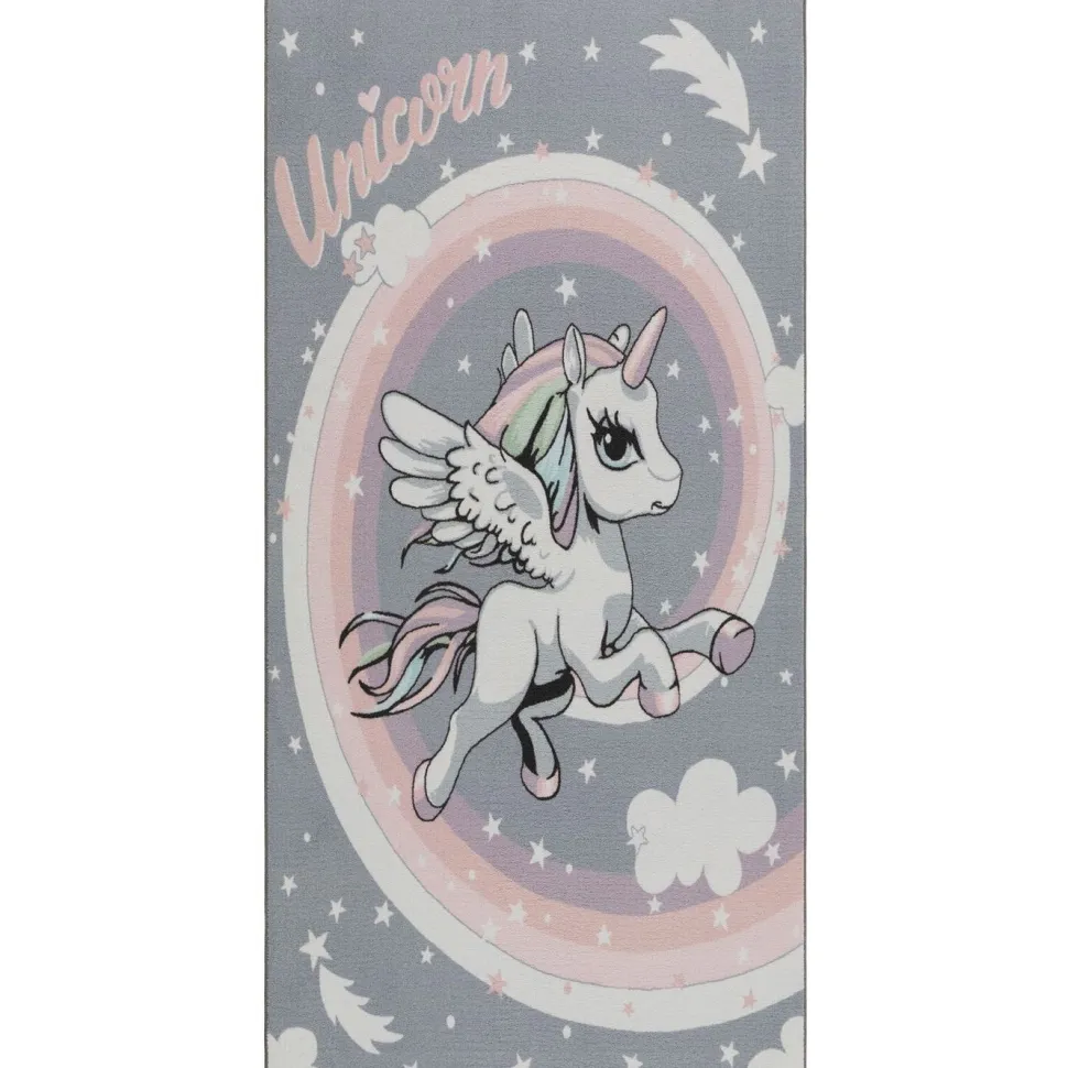 Matto Benina Play Unicorn 80x150cm harmaa
