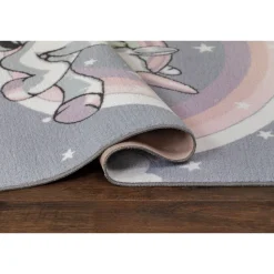 Matto Benina Play Unicorn 80x150cm harmaa
