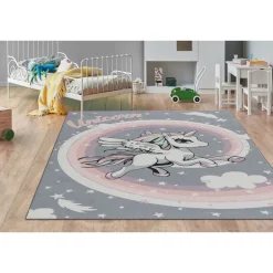 Matto Benina Play Unicorn 80x150cm harmaa
