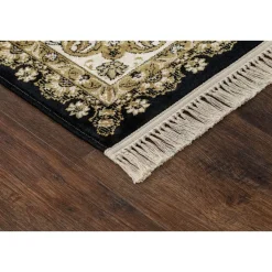 Matto Benina Teheran Medallion 67x120cm musta