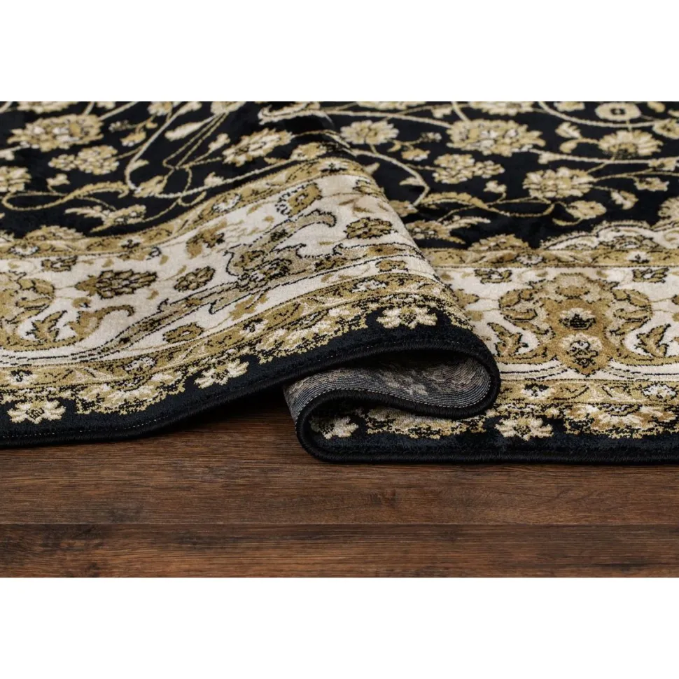 Matto Benina Teheran Medallion 67x120cm musta