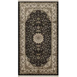 Matto Benina Teheran Medallion 67x120cm musta