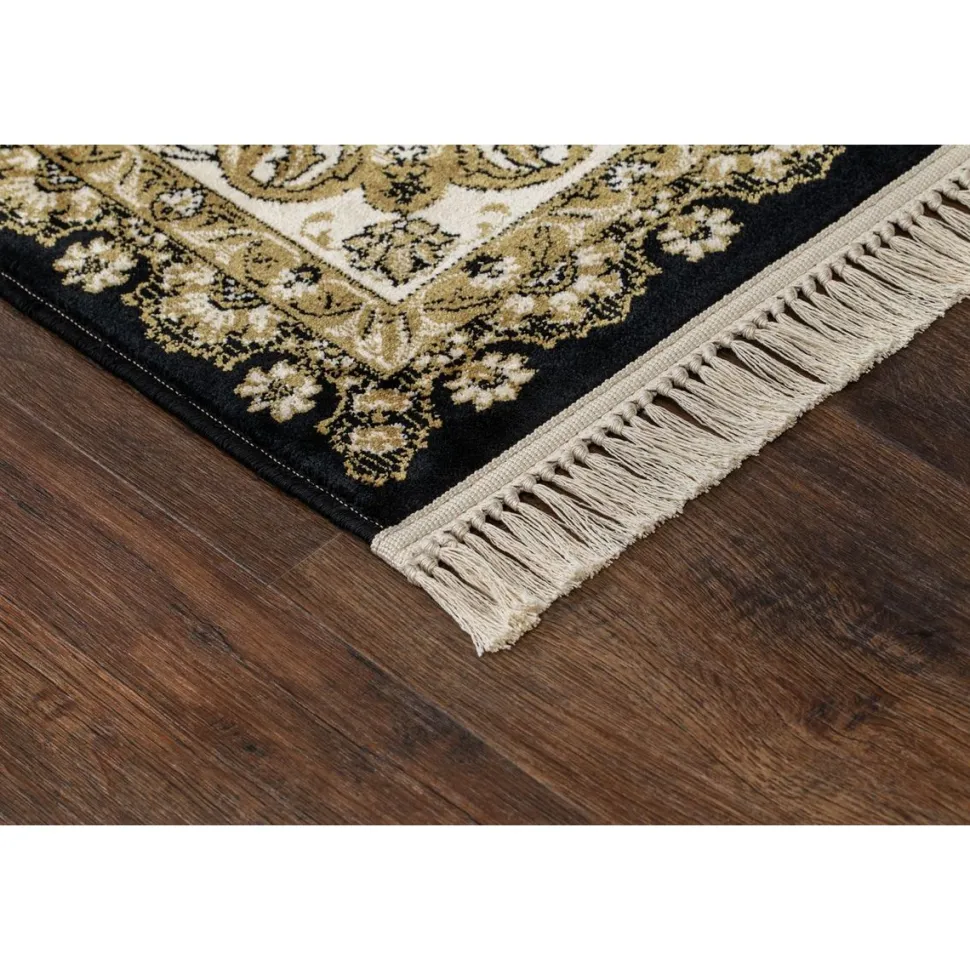 Matto Benina Teheran Medallion 67x120cm musta